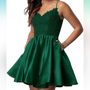 Green homecoming dress